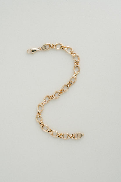 UNOAERRE｜Oval & Twist Link Bracelet (Italy)