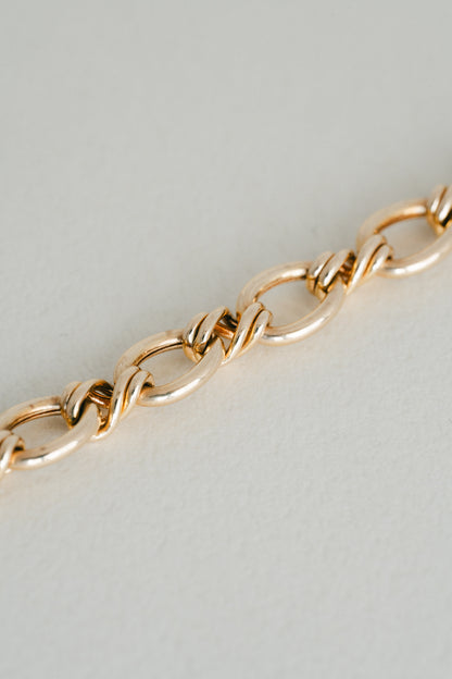 UNOAERRE｜Oval & Twist Link Bracelet (Italy)