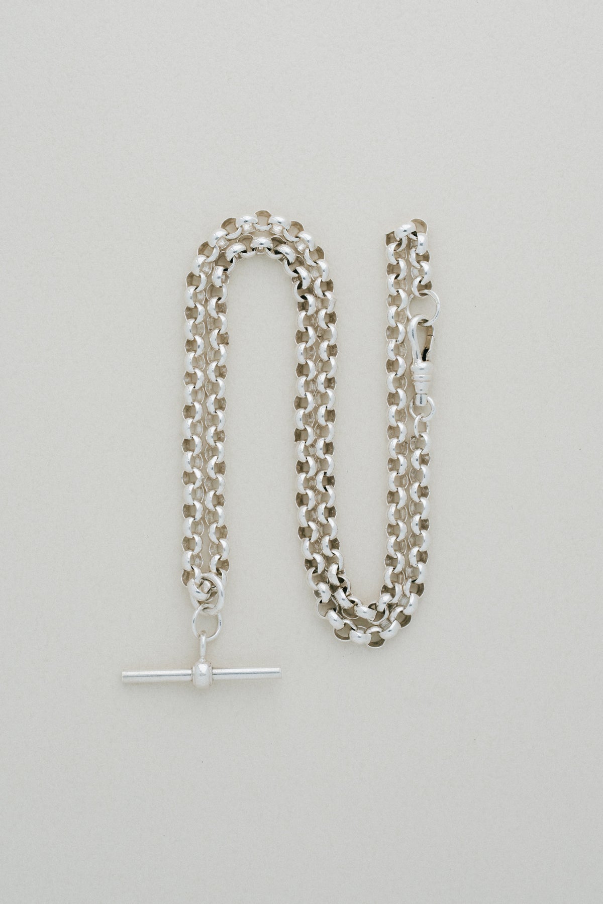 T-Bar Silver Chain Necklace (UK)