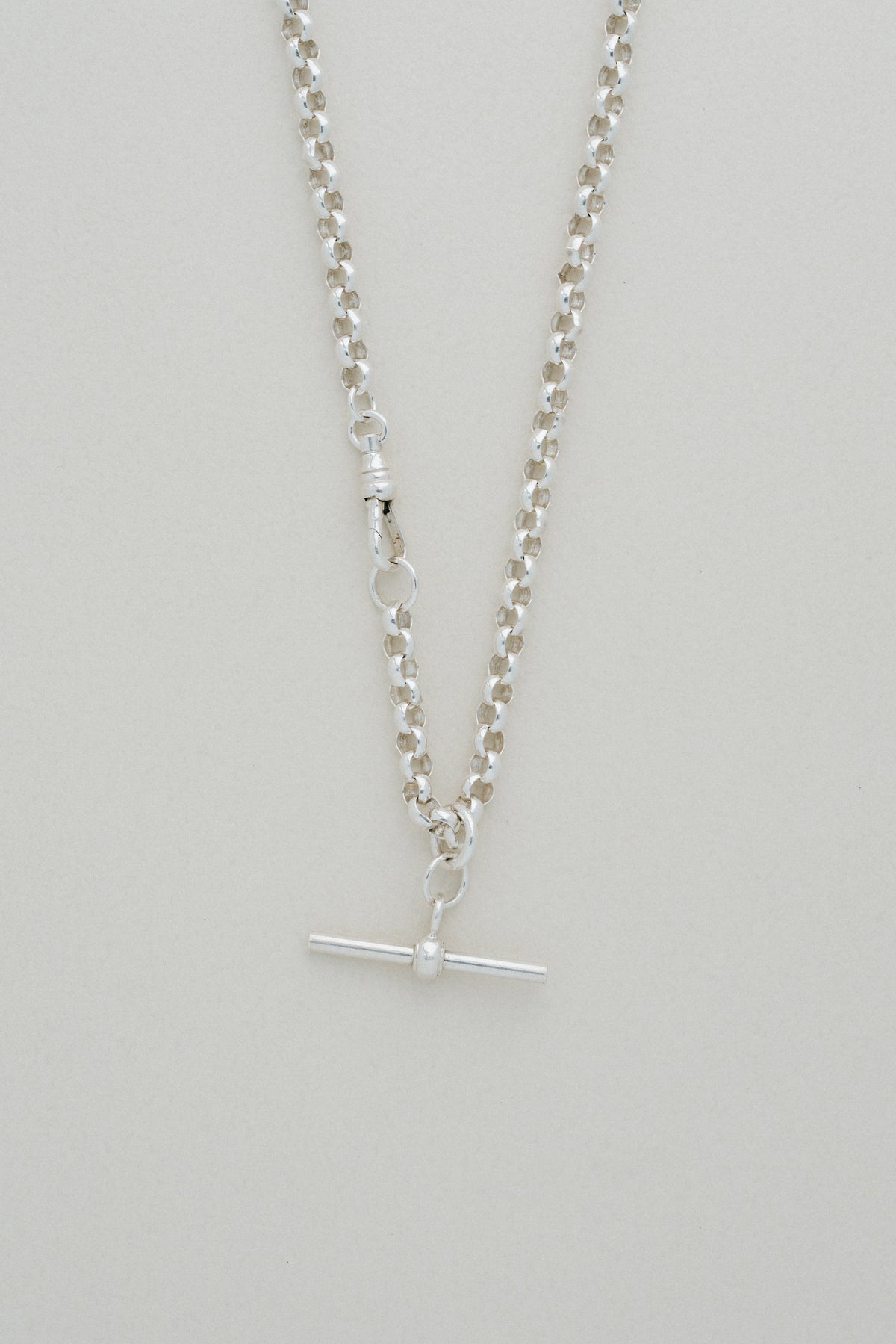 T-Bar Silver Chain Necklace (UK)
