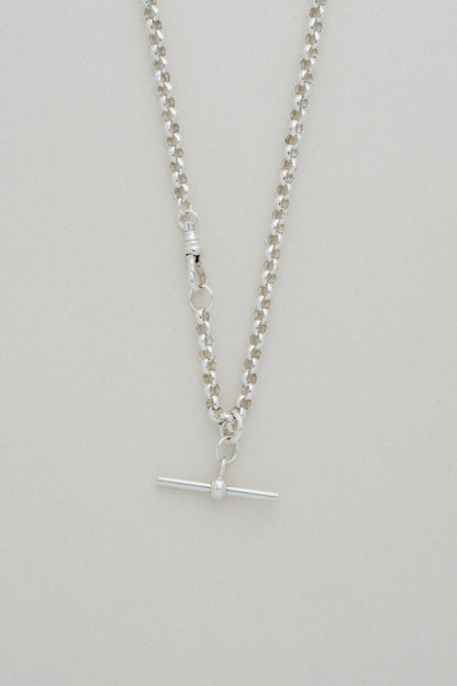T-Bar Silver Chain Necklace (UK)