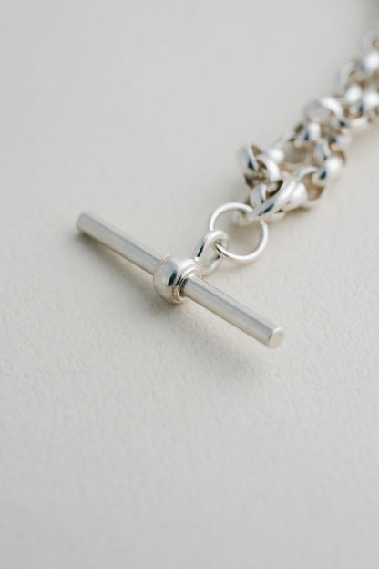 T-Bar Silver Chain Necklace (UK)