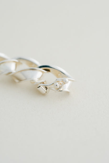 UNOAERRE｜Sculpted Link Silver Bracelet (Italy)