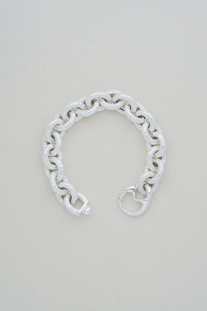 Textured Link Silver Bracelet (Portugal)