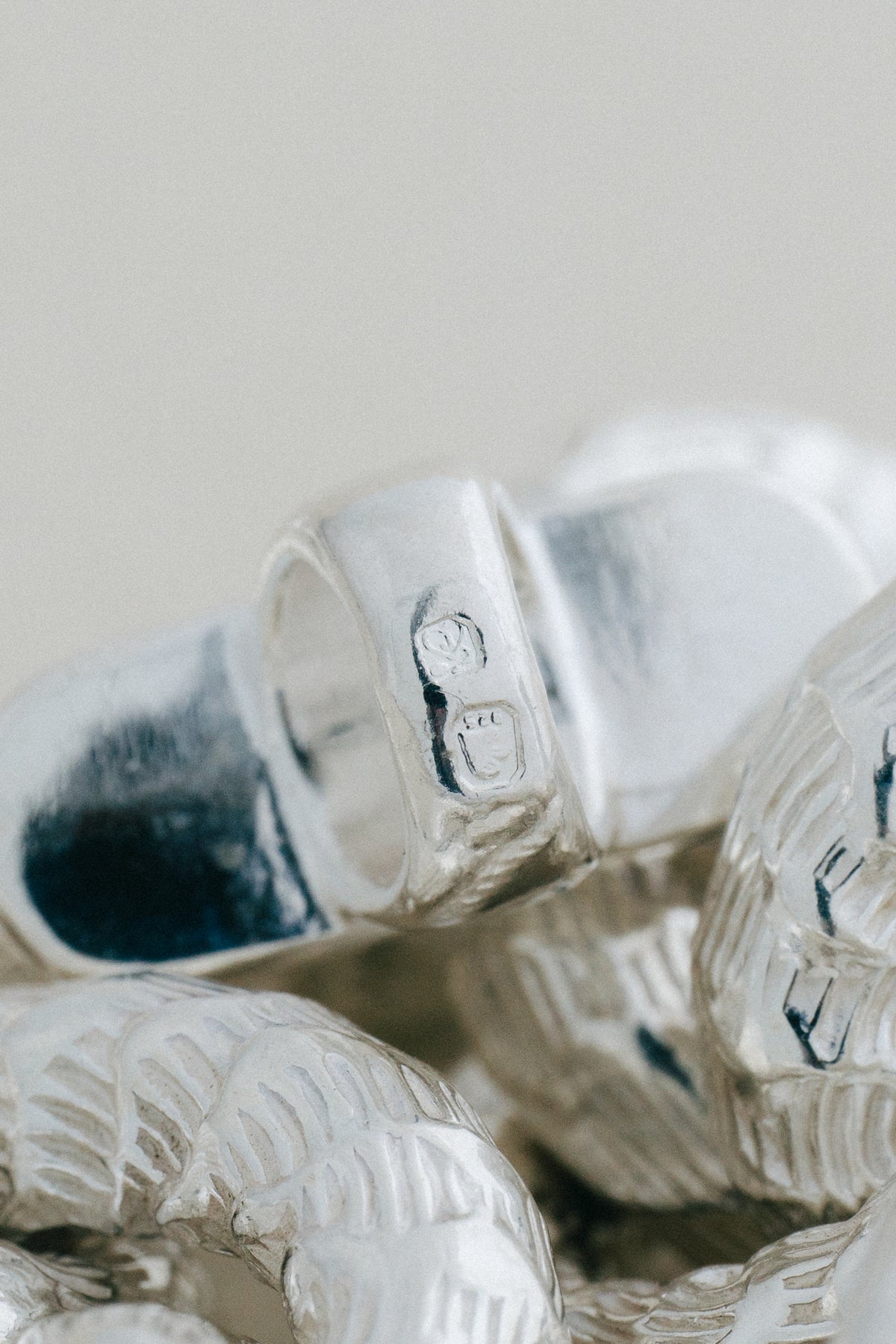 Textured Link Silver Bracelet (Portugal)