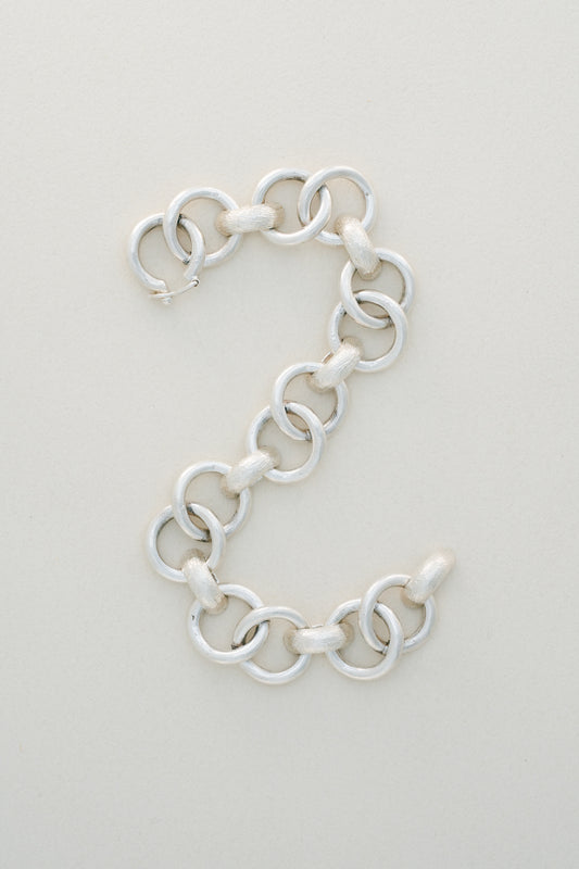 Textured Ring Link Bracelet (Mexico)