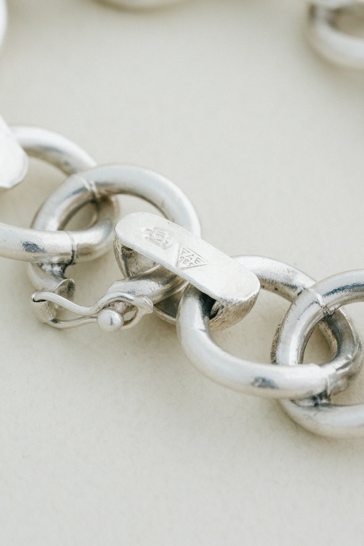Textured Ring Link Bracelet (Mexico)