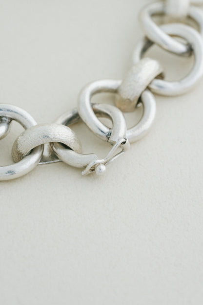 Textured Ring Link Bracelet (Mexico)
