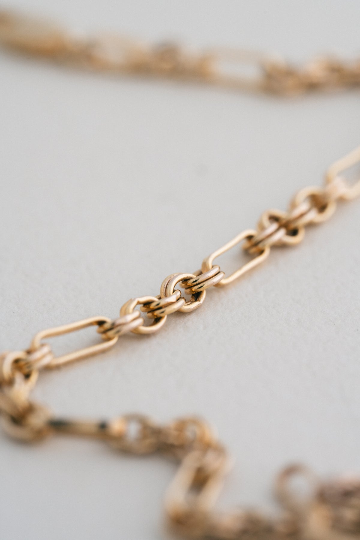 UNOAERRE｜Double Link 9ct Gold Bracelet (Italy)