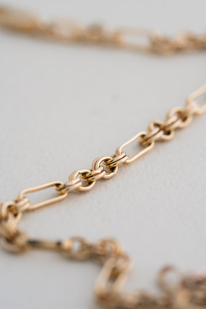 UNOAERRE｜Double Link 9ct Gold Bracelet (Italy)