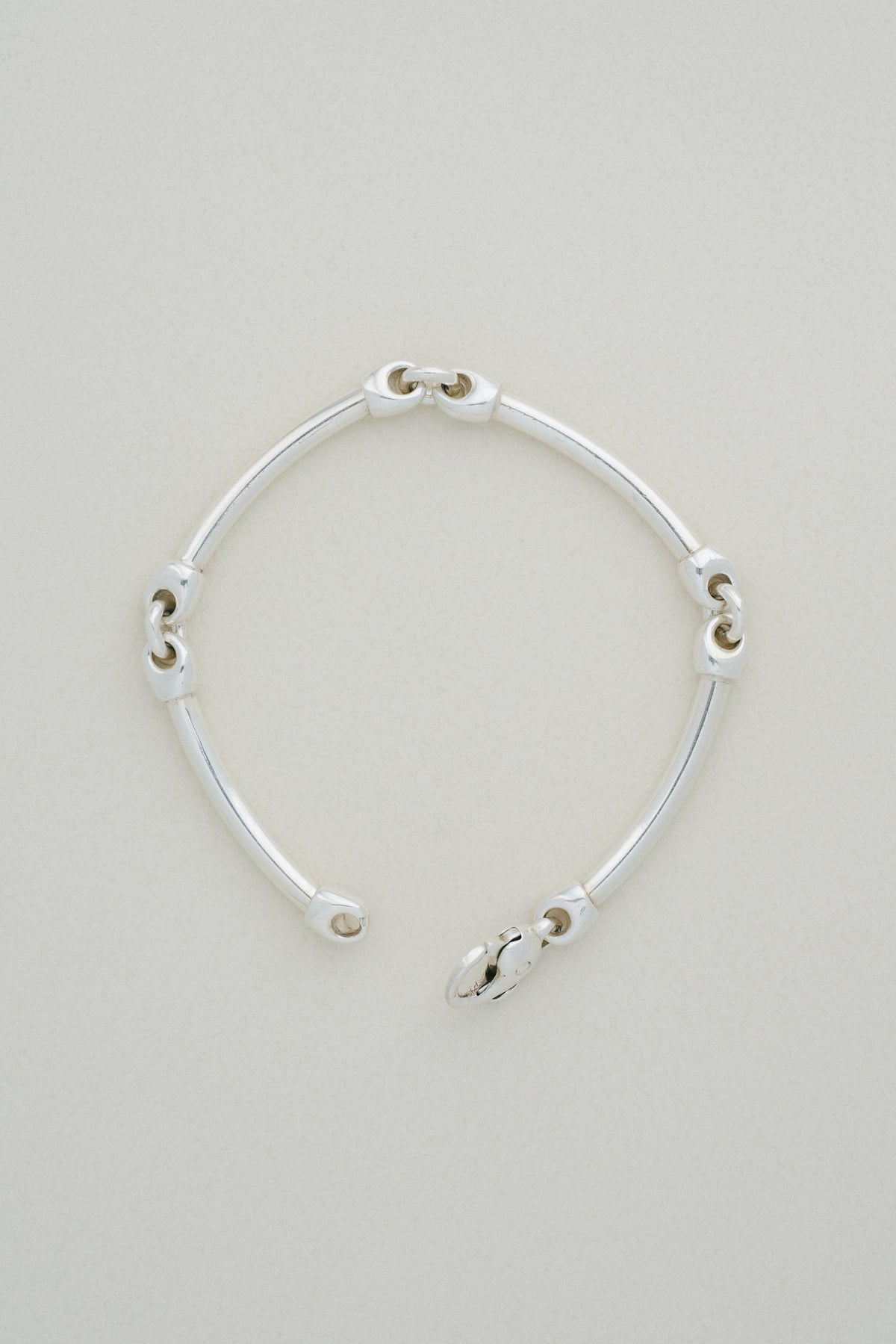 Curved Pipe Link Bracelet