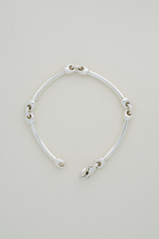 Curved Pipe Link Bracelet