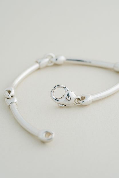 Curved Pipe Link Bracelet