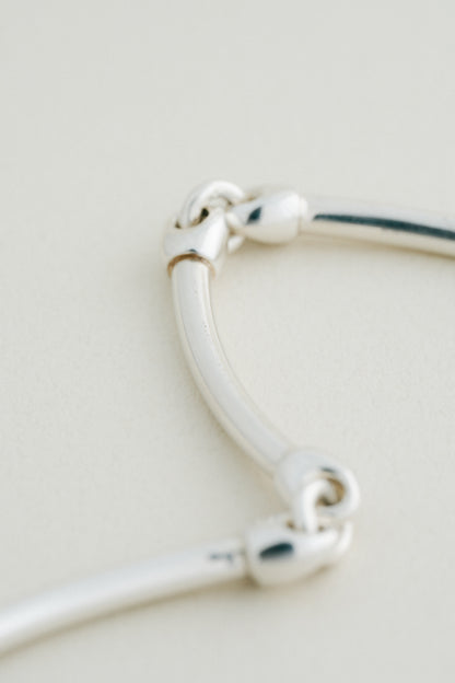 Curved Pipe Link Bracelet
