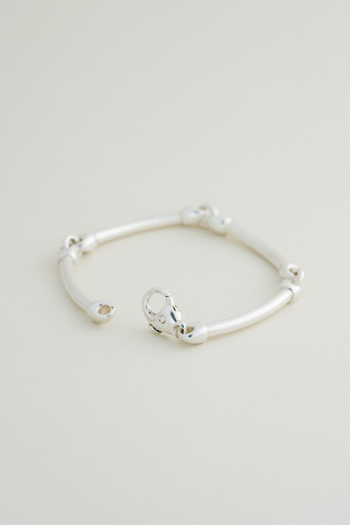 Curved Pipe Link Bracelet