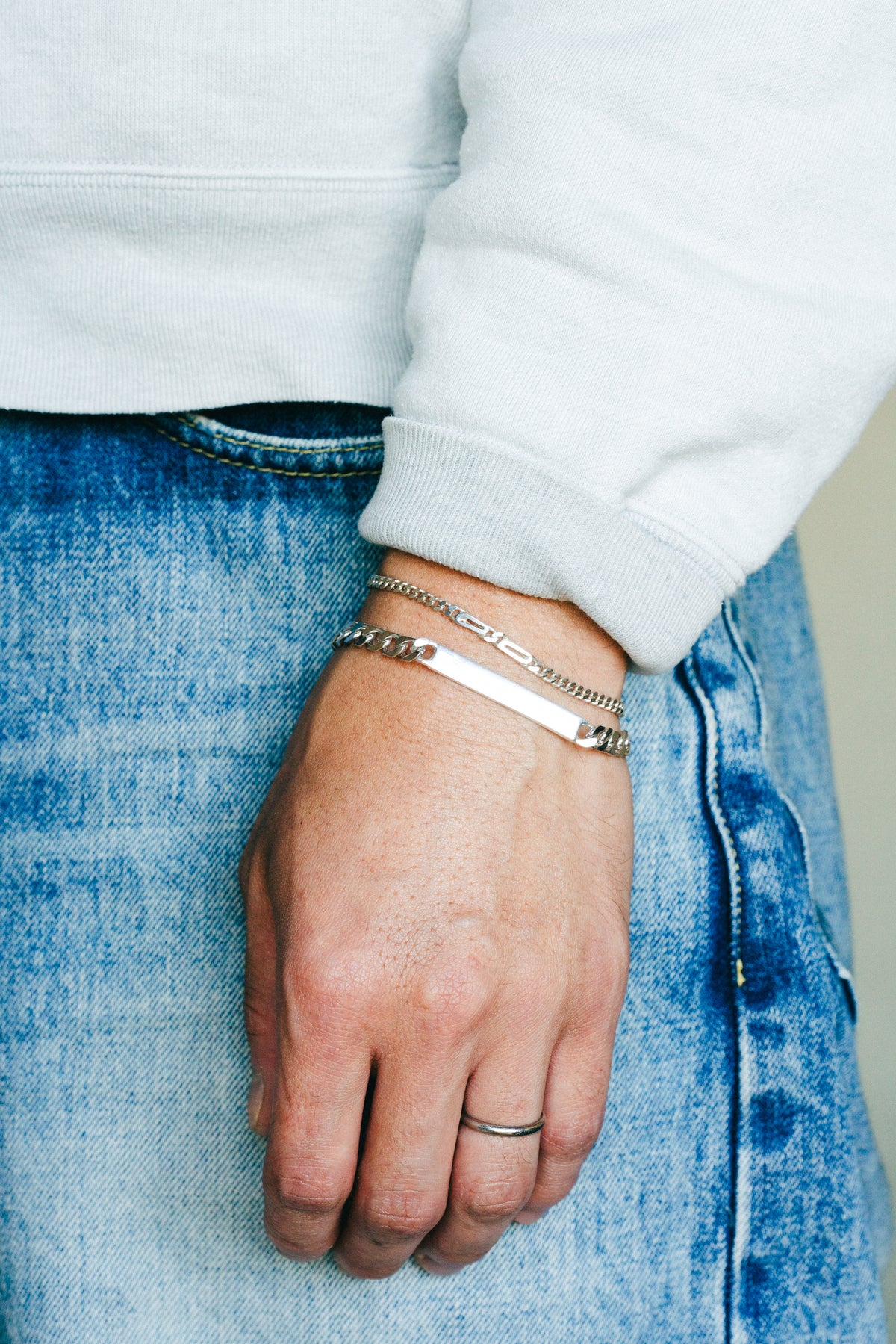 Straight ID Plate Bracelet (Italy)