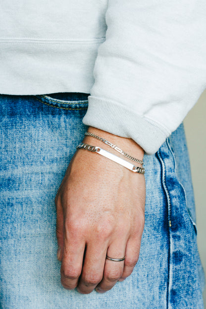 Straight ID Plate Bracelet (Italy)