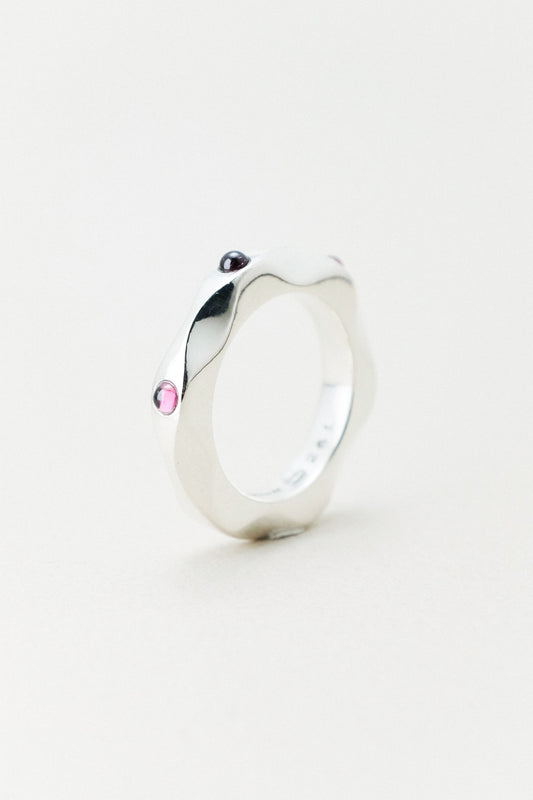 Georg Jensen｜Modernist Ring "261" Garnet (Denmark)