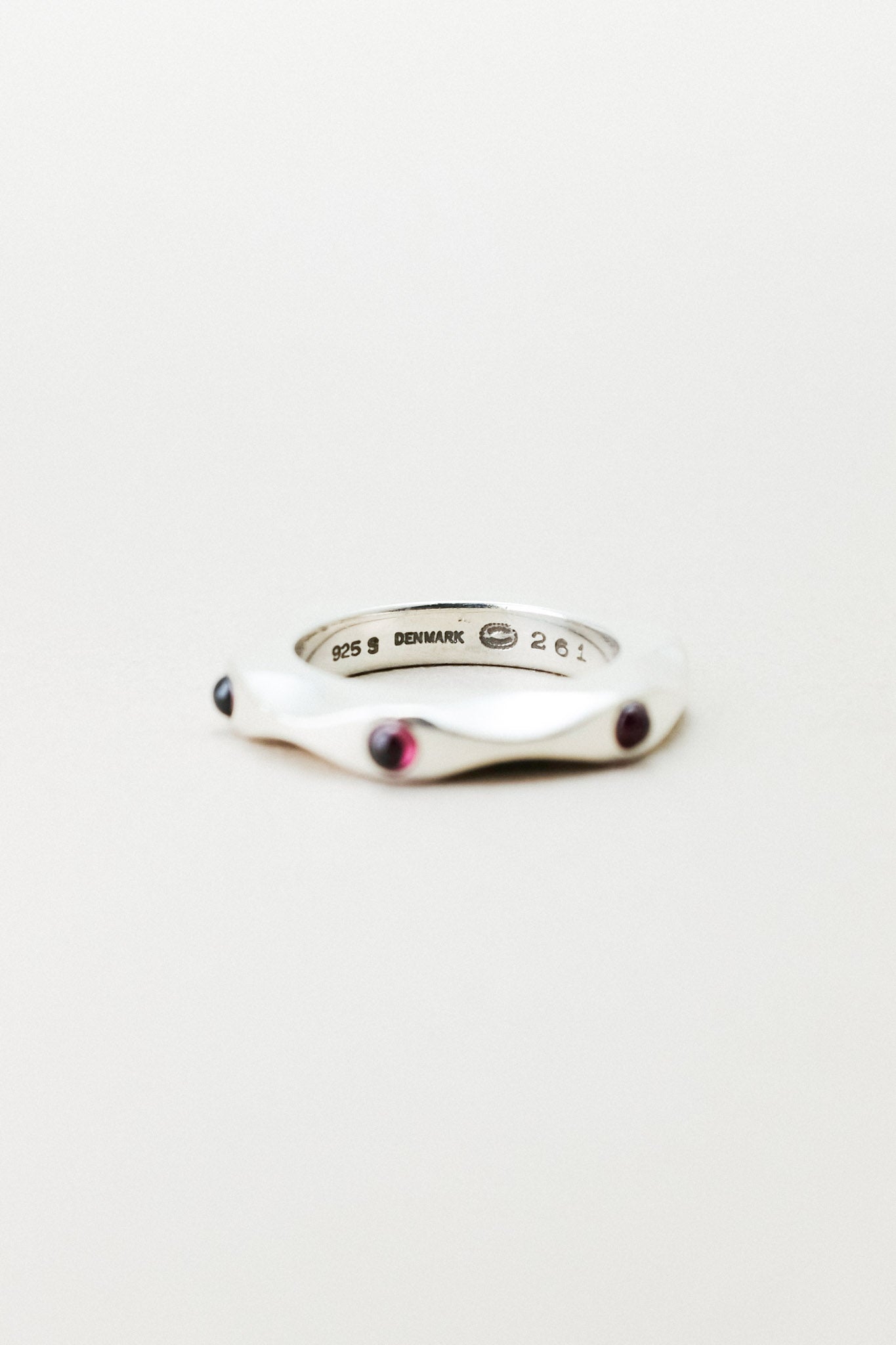 Georg Jensen｜Modernist Ring "261" Garnet (Denmark)